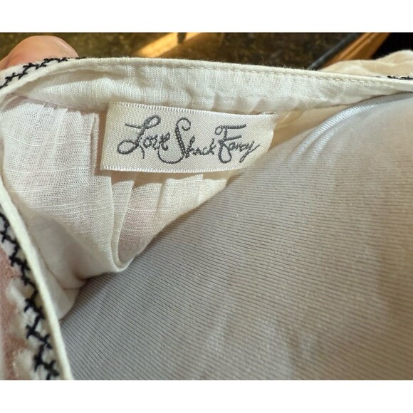 Love Shack Fancy Isla Boho Peasant Embroidered Dress Size M EUC - Picture 10 of 10